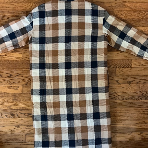 NWT Outerknown Womens Shacket Coat Jacket Plaid - Picture 11 of 11